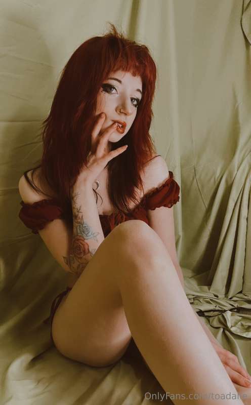 Just sitting here In my sexy red lingerie thinking of you, w..