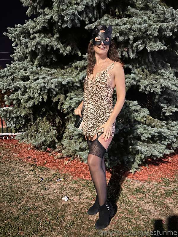 Last night’s outfit for an animal-themed party!!