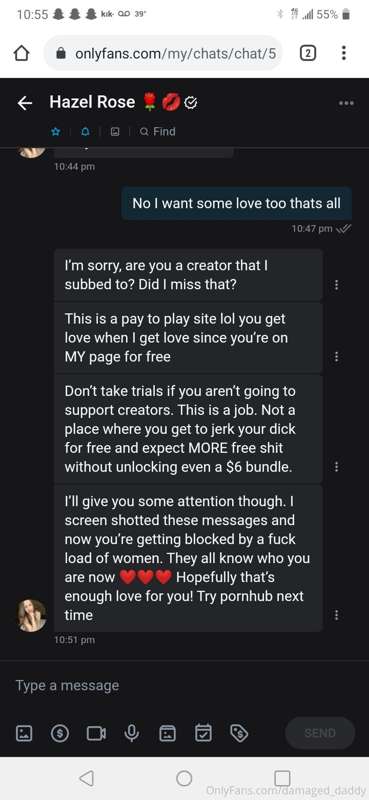 Ok so I was literally about to tip this girl just because sh..