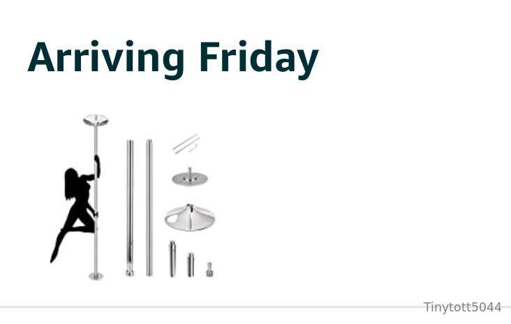 Finally getting my pole. Look out for stripper cam sessions ..