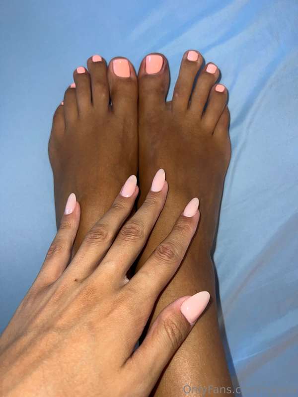 Fresh manicure and pedicure 😋