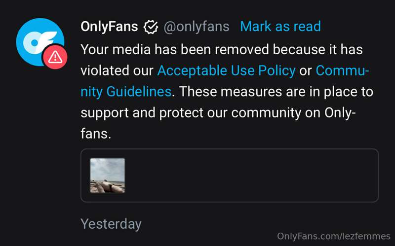 Guys, OF censored and removed our video. That’s a first, and..