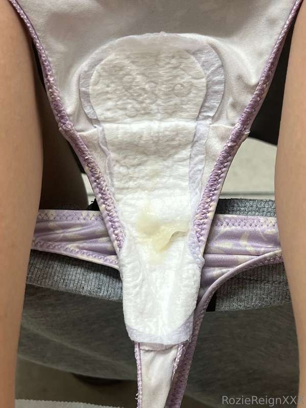 I keep my panties clean, but I get really wet & creamy as al..