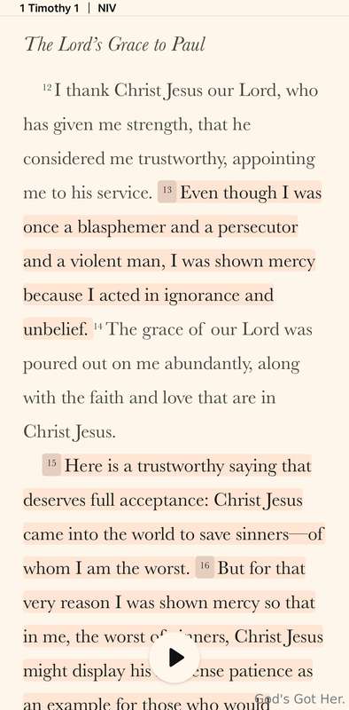 My absolute fav scripture. Outside of John 14:15I acted in u..