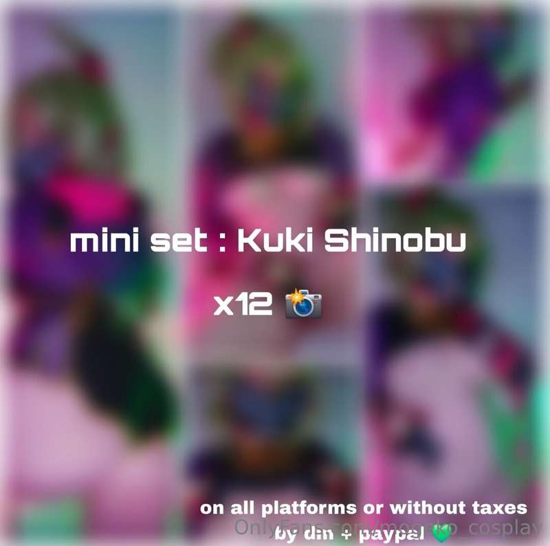 💚Kuki shinobu💚 x12 📸 (20€ or 30$ dm me to buy it ✨️) 