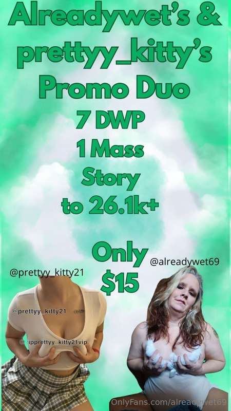 💥 PROMO ON 2 PAGES! 💥EXPOSURE TO 26.1k $15✅️ 7 DAY WP✅️ 1 MA..