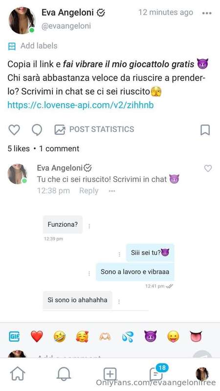 Vieni a farmi vibrare il mio giocattolo GRATIS 😈Oggi sto reg..