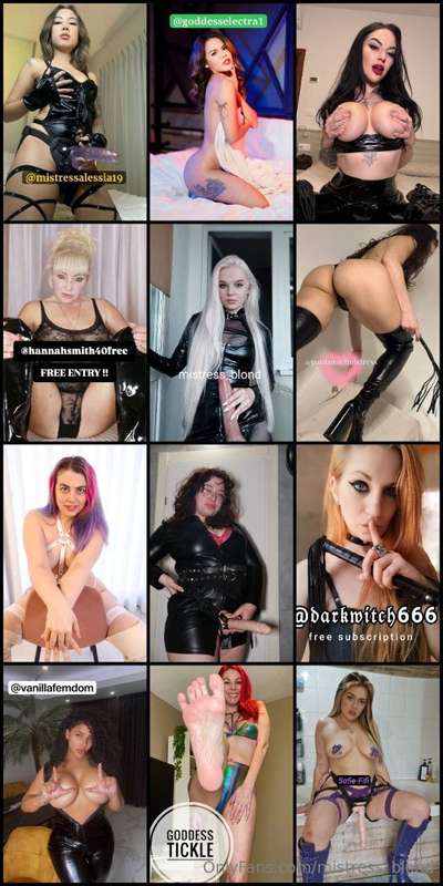 😈 KINKY & HORNY DOMINANT QUEENS, SUBSCRIBE & PLAY WITH THEM ..