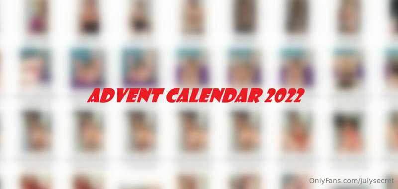 NUDE ADVENT CALENDAR 2022! 
25 days, 35 photos and 15 vids
T..