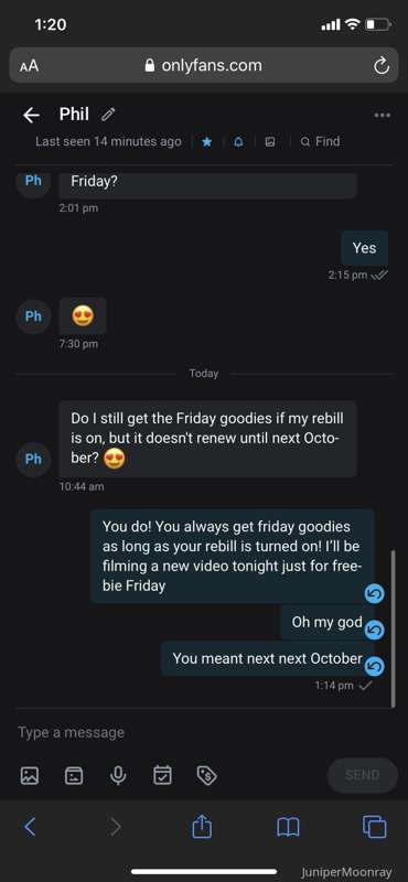 OMG Guys! Phil just signed up for a whole YEAR! My very firs..