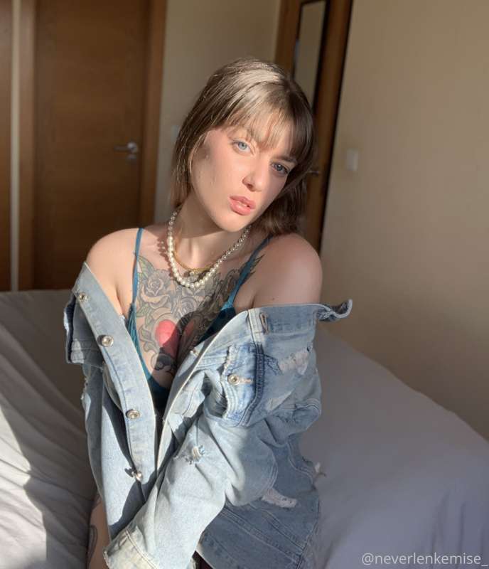 Blue lingerie for your pleasure, unlock  to see how I take o..