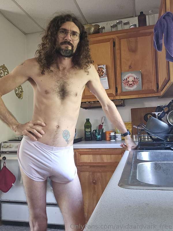 Tidying up dishes and having a shower before leaving for the..