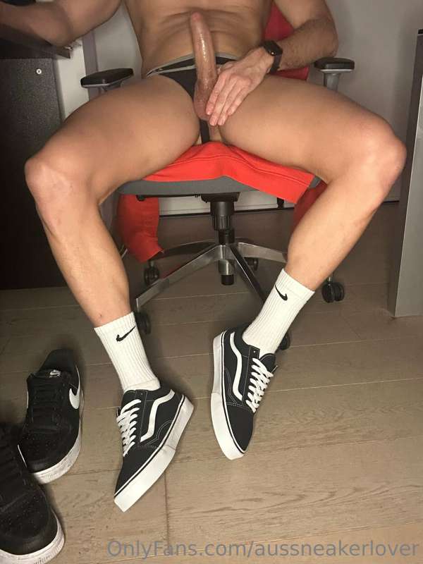 Come worship my cock and vans. Where will you start first?