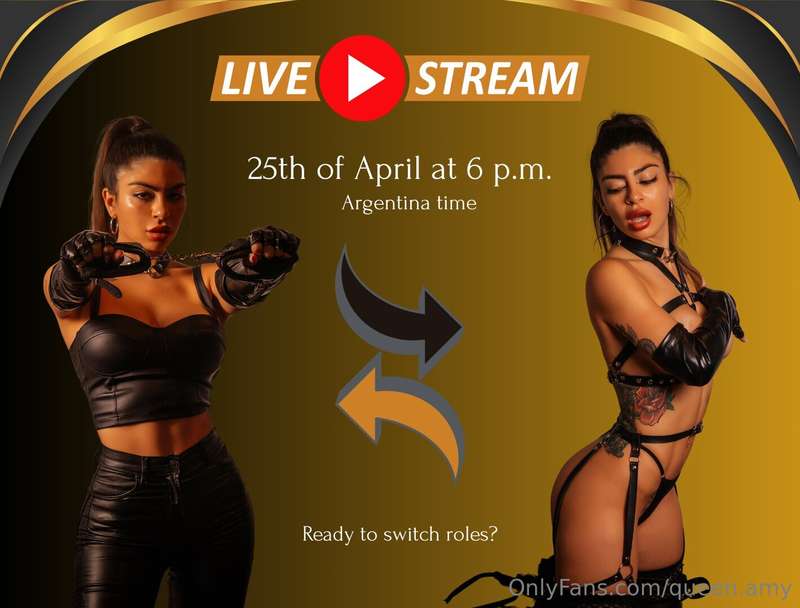 🔞 WELCOME LIVE STREAM 🔞 Let's switch roles? 😏 25th of April ..