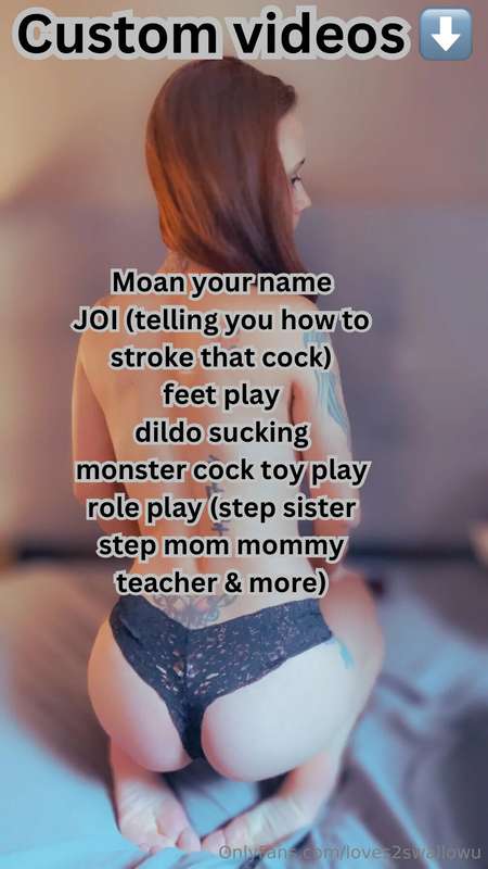 Get your custom video!I do all kinds😘❤️