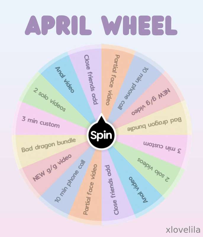***APRIL SPIN THE WHEEL***  🌸

New month, new wheel! I decid..