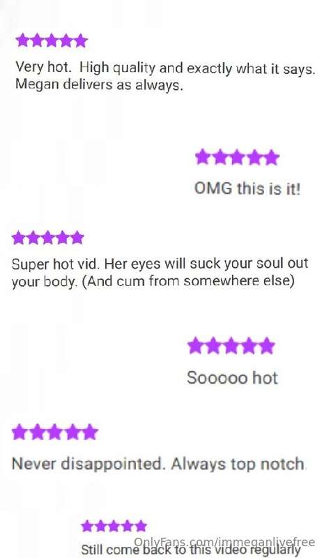 Some of your reviews after watching the exclusive videos ava..