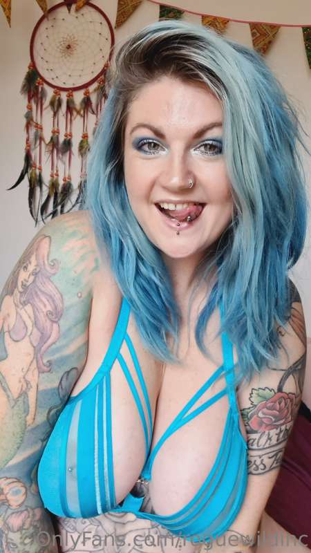 Does blue suit me? Would you strip this off of me or fuck me..
