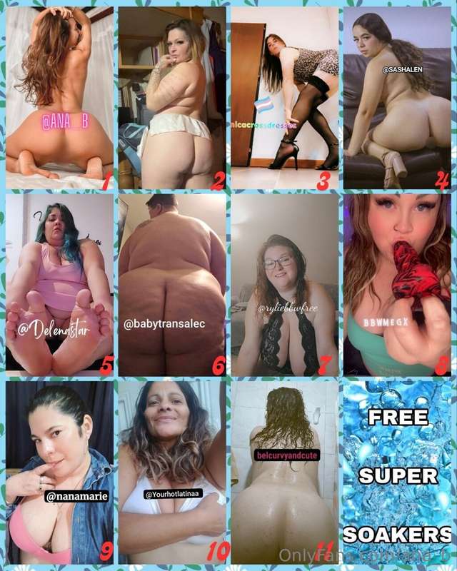 𝟏. 🍒 @ANA_B 🍑𝟐.😈 @LLUVELY1980 🔥𝟑.🥵 @micacrossdresser 🥵𝟒.🟩 @s..