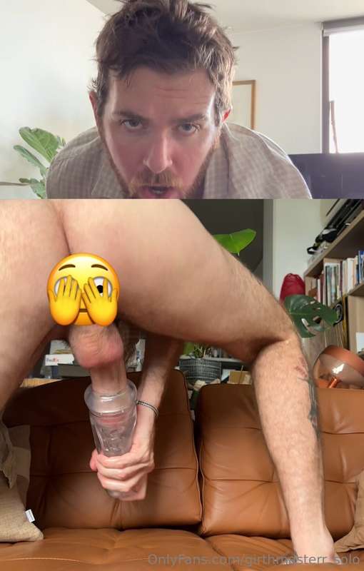 I put a camera in front of me so you can watch my face while..