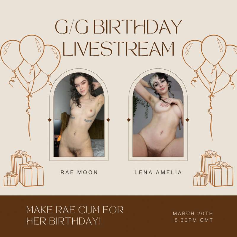 G/G livestream tomorrow for my birthday! There’ll be pop the..