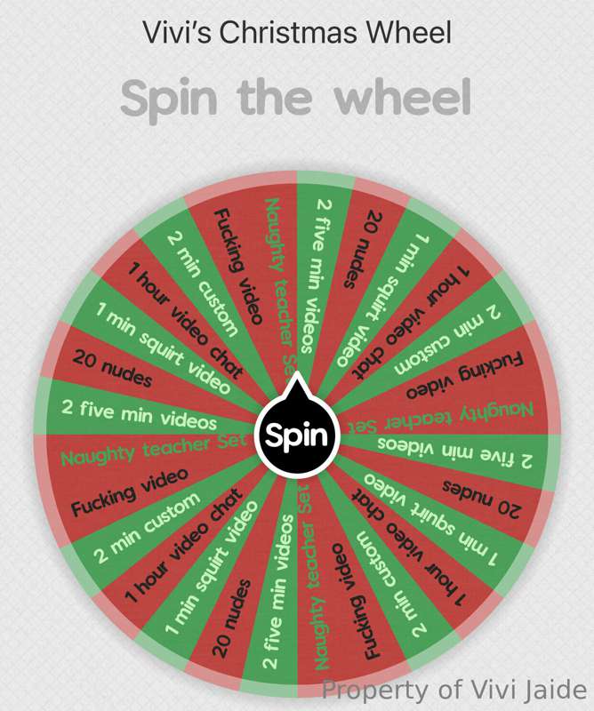 Spin my Christmas wheel!!!  Only $10 a spin OR $40 for 5 spi..