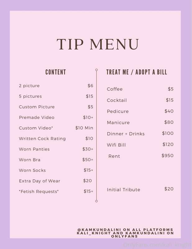 ✨Tip Menu✨

Message me for more info