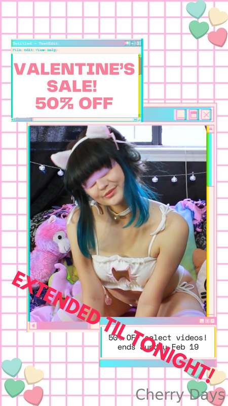 ❣️50% off Vids SALE Extended til TONIGHT❣️(and tomorrow morn..