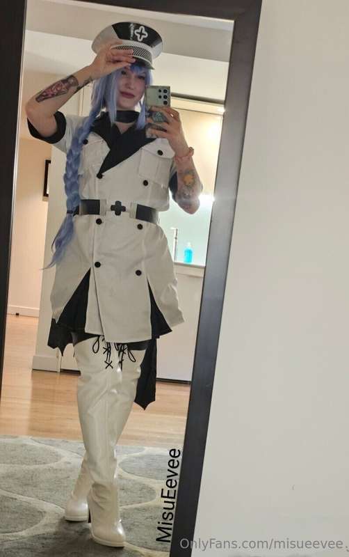 I have my General Esdeath cosplay and lots of latex with me,..
