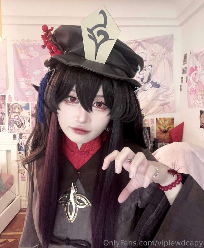 i feel so cute in my hutao cos T^T