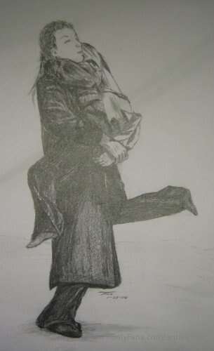 tbt–Sketch of me and my highschool sweetheart.–2006, Minneso..