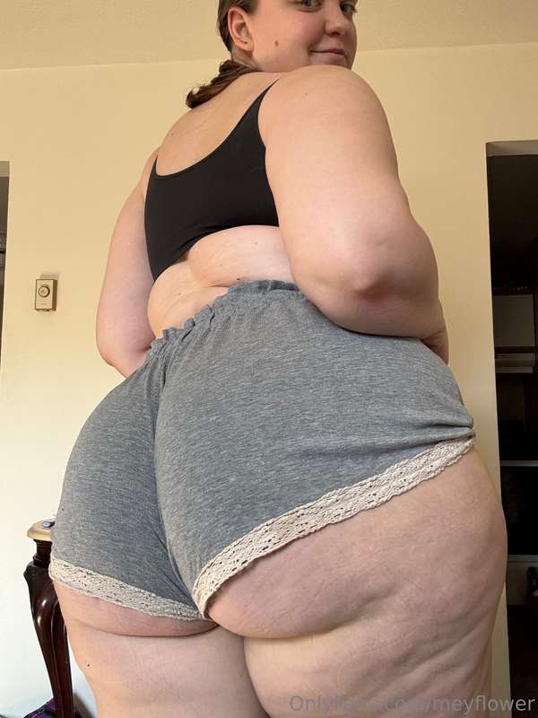 Busting outta my shorts 
