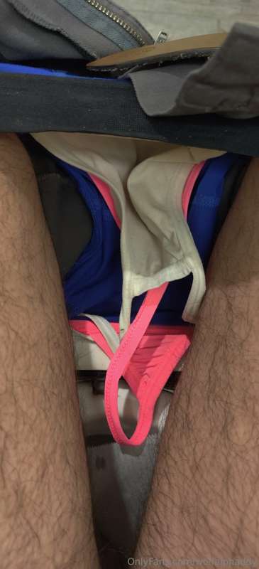The pink thong gets all the ass crack scent. The jock gets a..