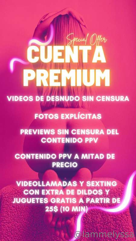 Papi, te estoy esperando en mi cuenta Premium. HOY, si me pi..