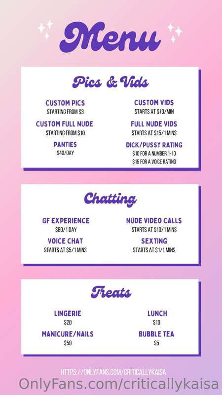 New menu :)