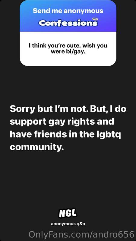 Another round of the anonymous confessions/questions