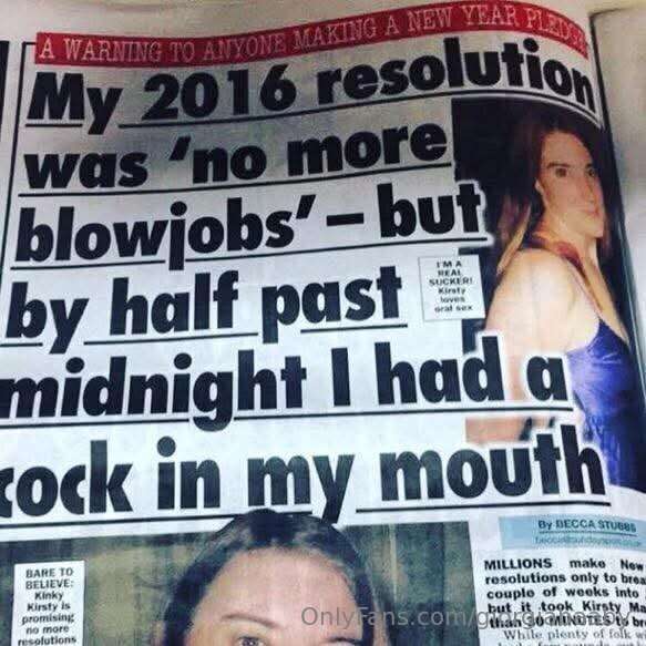 That's not an easy resolution! She tried her best, bless her..