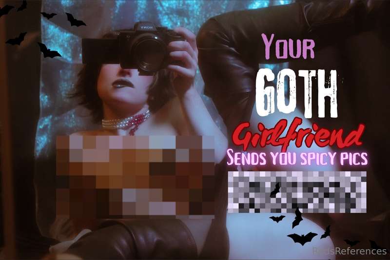 Your Tiny-Tiddy Goth Girlfriend bought some new boots, a spo..