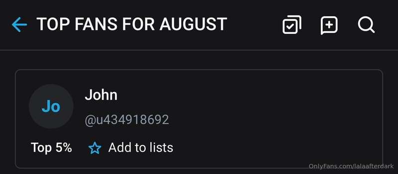 The winner of the August top Fan award goes to John 🎉 slip m..