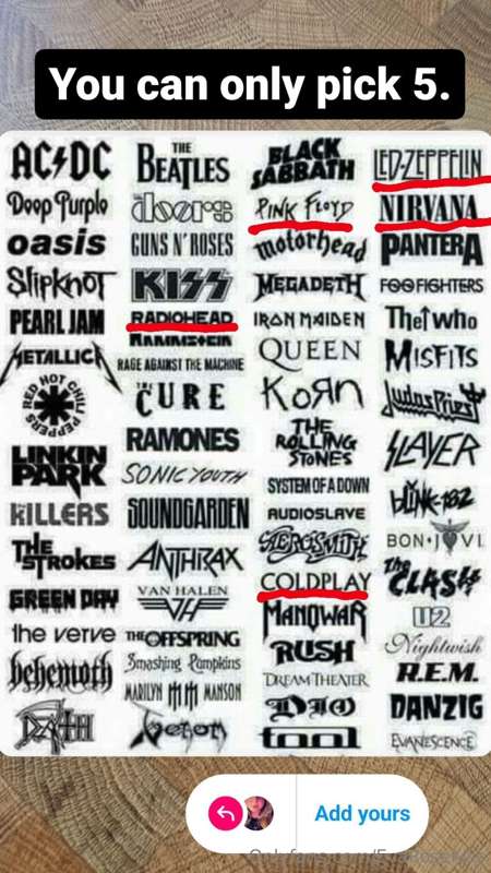 🎶🎵 are you a music fan? 🎵🎶
What's your choice in that list? ..