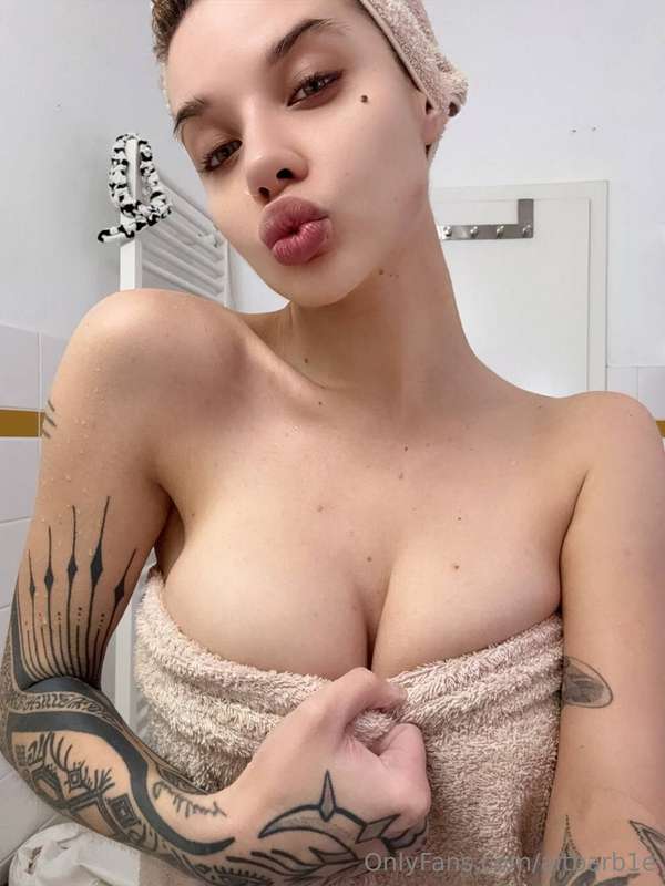 ...just a little more and I’ll stop holding this towel, imag..