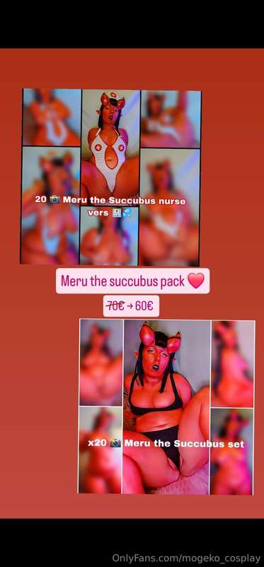 ❤️Meru the succubus ❤️ pack ! x40 📸 (60€ or 70$ dm me to buy..