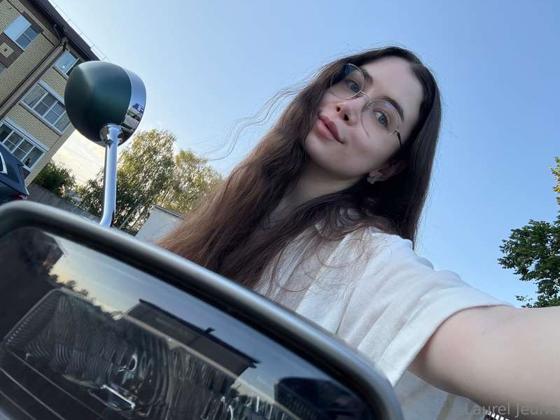 Heyyy, dropping a fresh selfie from my evening bike ride 🏍️C..