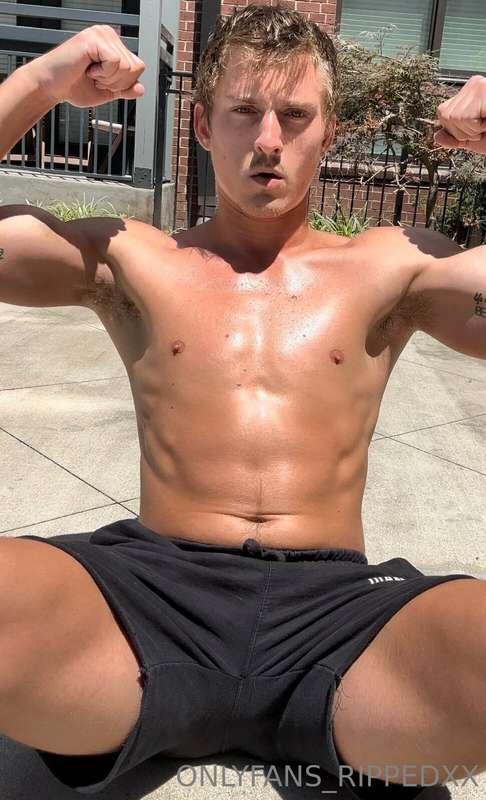 Worked out in the sun and got DRENCHED