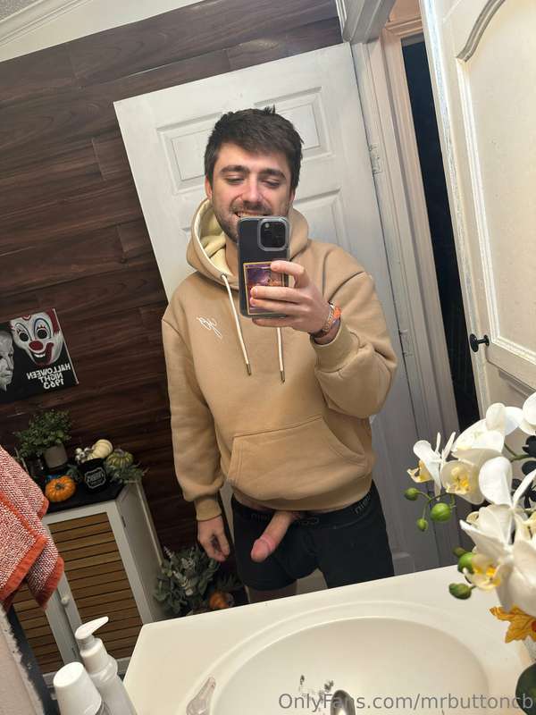 Getting ready to shower