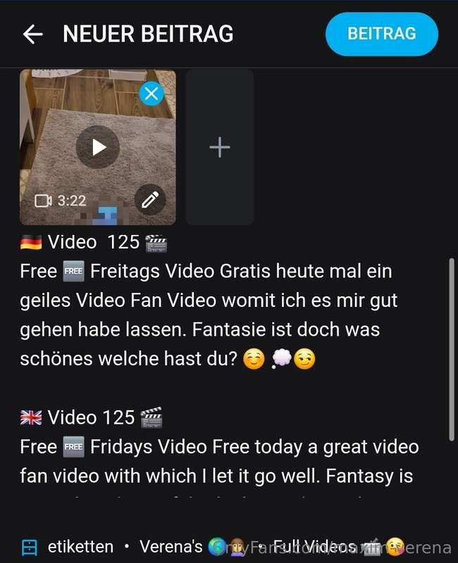 🇩🇪 Heute Abend 20 Uhr bekommst du ein neues Video von mir im..