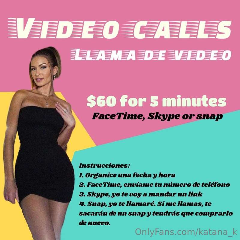 Instructions:1. Organize a date and time2. FaceTime- send me..