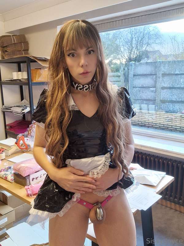 Now I understand it. Wearing a chastity device while on HRT ..