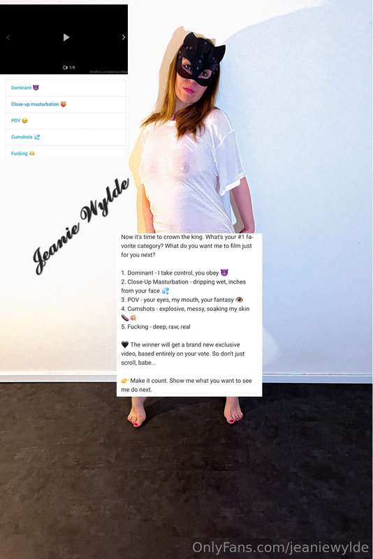 Time to vote baby! 50 minutes of preview just for you! @jean..