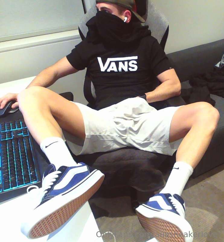 Skater watches porn